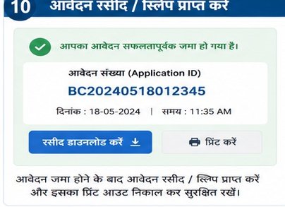 Step 10: Application Status देखें — Bihar Caste Certificate Online Apply